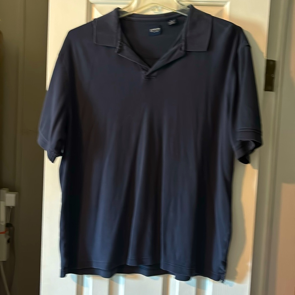Blue polo shirt